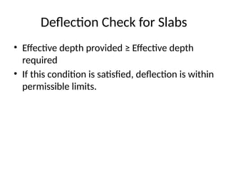 Limit State of Serviceability and Deflection Control in RCC Slabs as ...