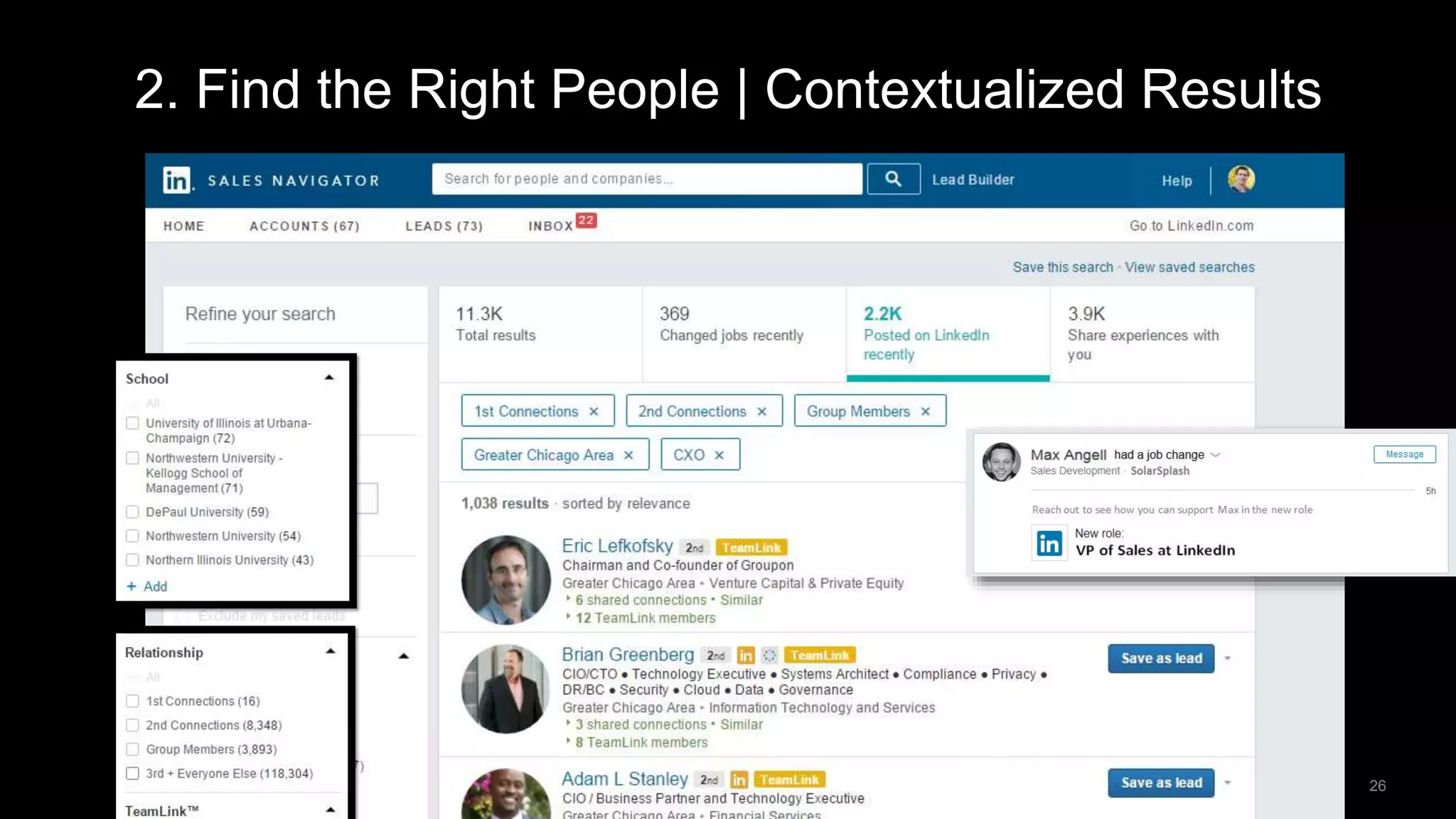 26
2. Find the Right People | Contextualized Results
 