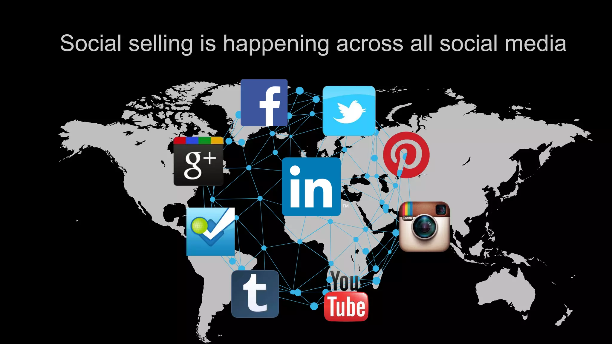 Social selling is happening across all social media
 