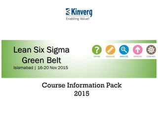 Course Information Pack
2015
 