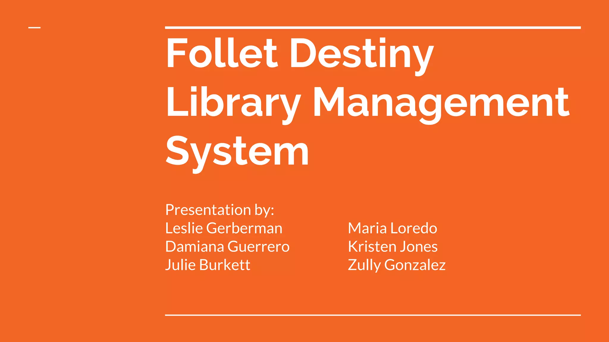 Follet Destiny Presentation LSSL 5396 PDF