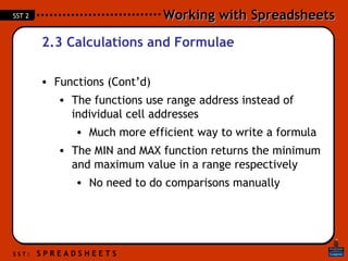 Excel lesson 2 | PPT