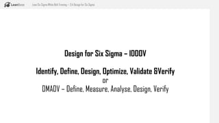 Modul 3.4: Design for Six Sigma | PDF