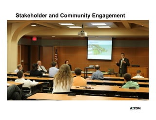 Stakeholder and Community Engagement




Market/     Concept        Concept       Documentation
Program    Exploration   Development




Spring       Early        Late Summer/       Fall
            Summer          Early Fall
 