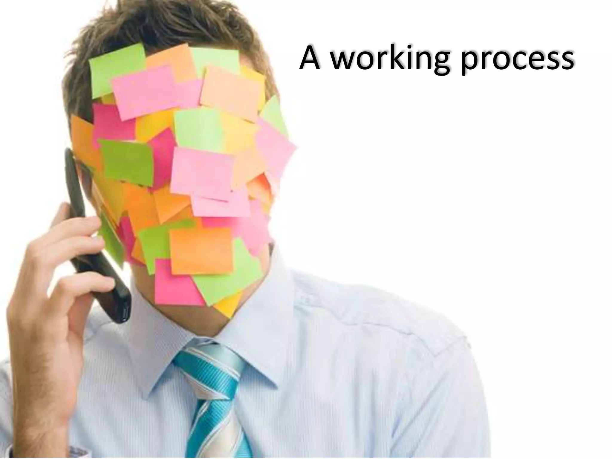 A working process

 
