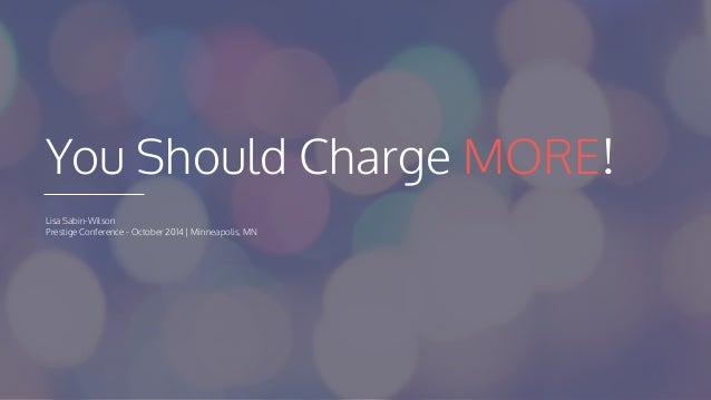charge should pricing services slideshare