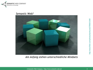 © Semantic Web Company – http://www.semantic-web.at/ Semantic Web? Am Anfang stehen unterschiedliche Mindsets http://www.flickr.com/photos/techburst/2796421248/   