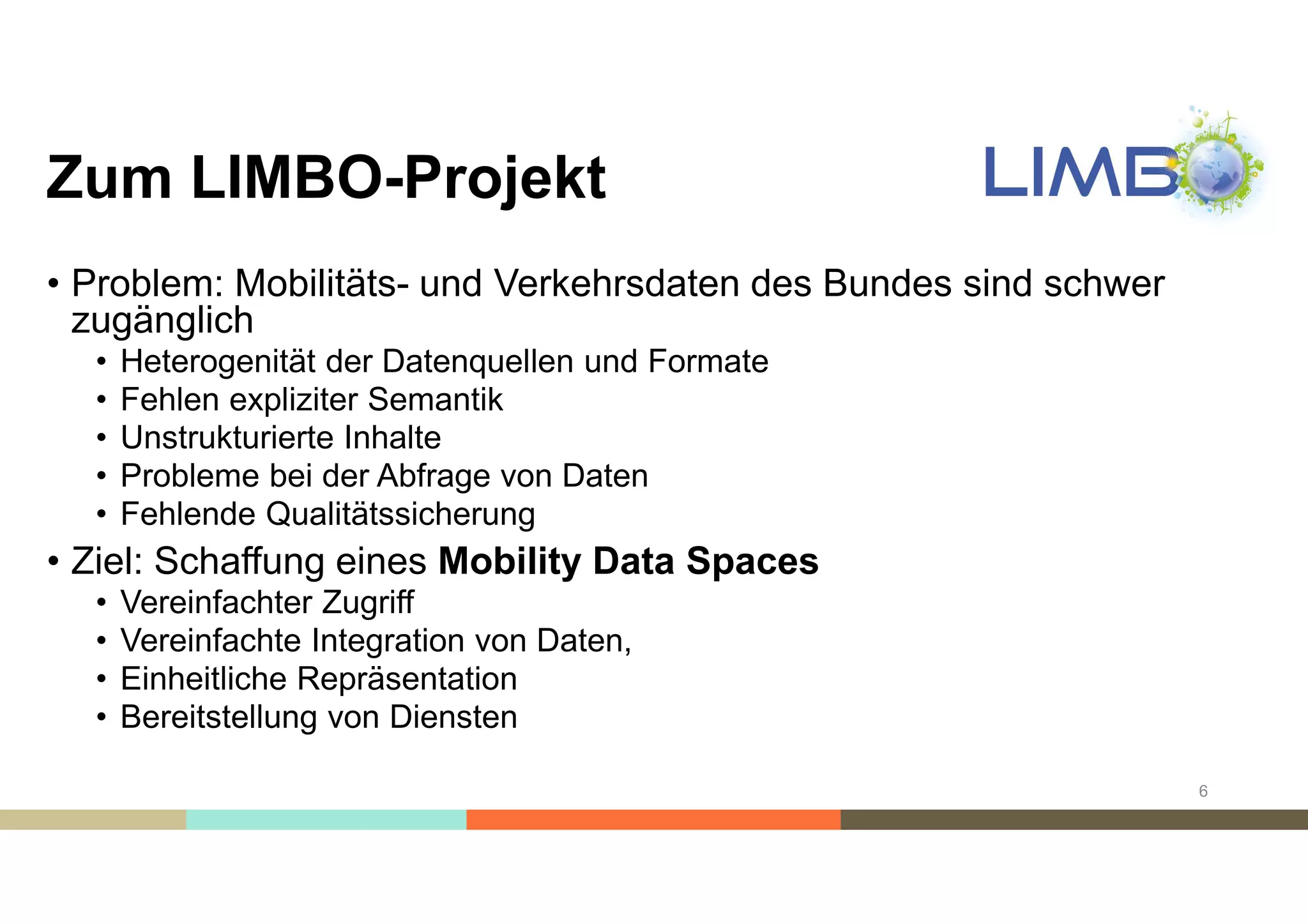 Mobilitätsrelevante Daten
• sind folgenden Themenbereichen zuzuordnen:
2
Quelle: https://www.mcloud.de/
 