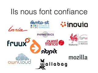 Ils nous font conﬁance
 