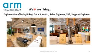 Hadoop Conf Japan - Mar 14, 2019 19
We are hiring..
Engineer (Java/Scala/Ruby), Data Scientist, Sales Engineer, SRE, Support Engineer
 