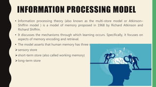 Sensory Store Encoding MEMORY | PPTX