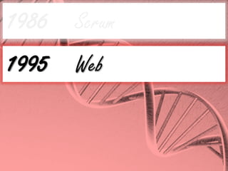 1986 Scrum
1986 1995 2001 2011




1995 Web
 
