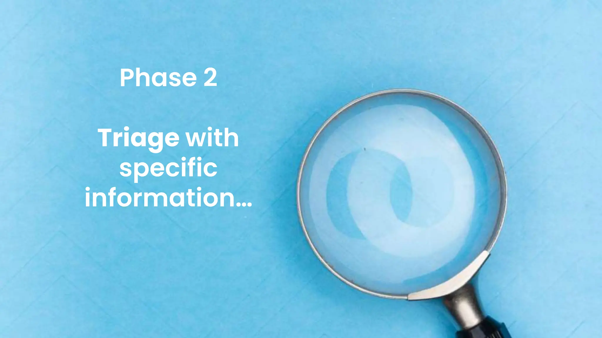 chronosphere.io
Phase 2
Triage with
specific
information…
 