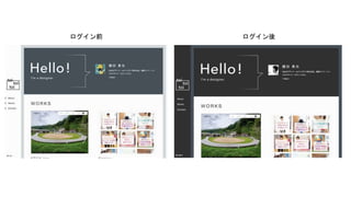 ログイン前 ログイン後
 