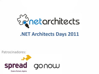 .NET Architects Days 2011


Patrocinadores:
 