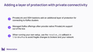 Navigating Private Network Connectivity Options for Kafka Clusters | PDF