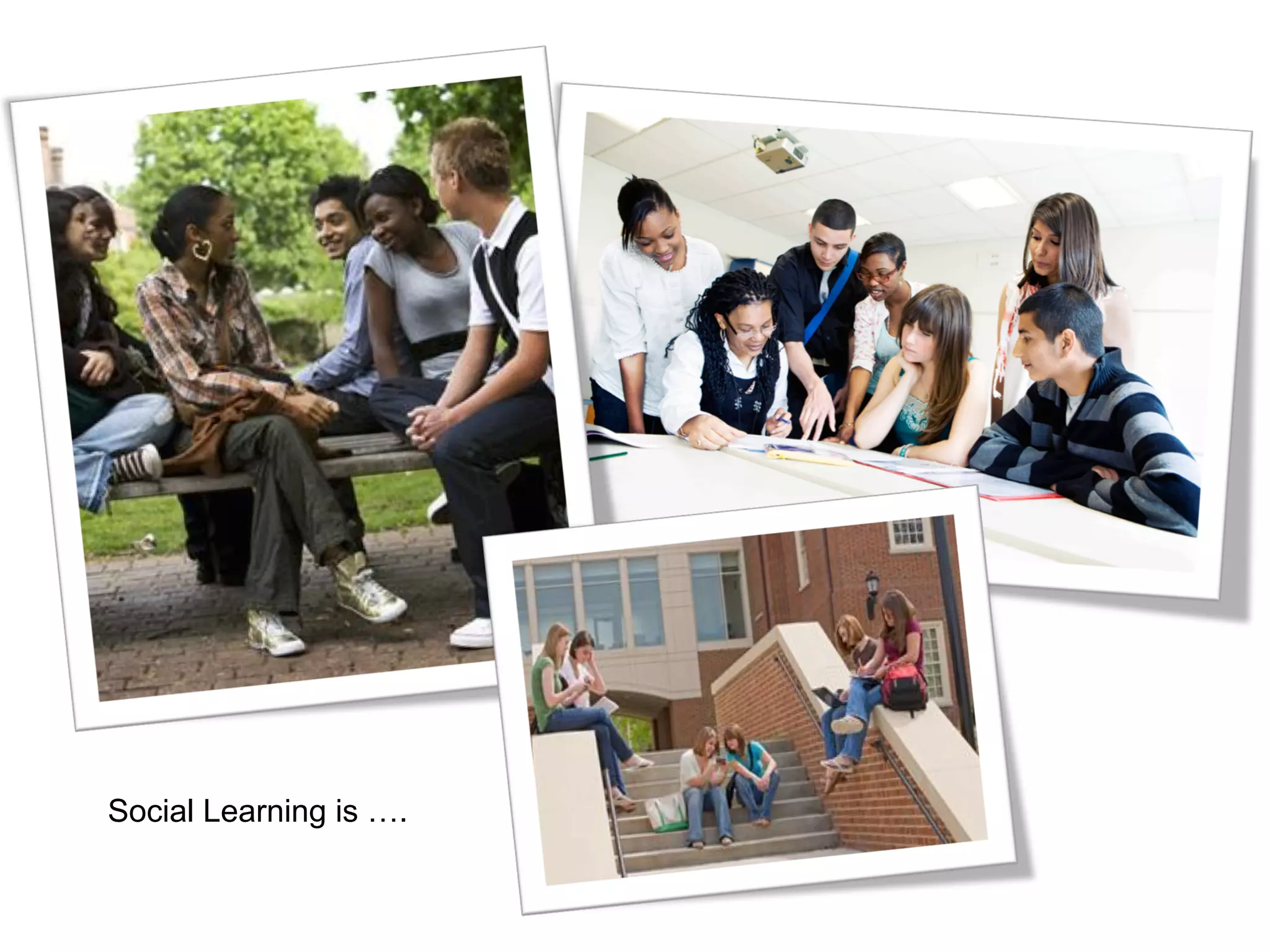 Social Learning is ….
 