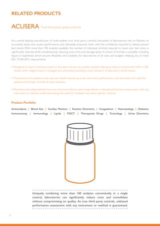 Acusera 24.7 Interlaboratory Data Management - June 17 LT244 | PDF
