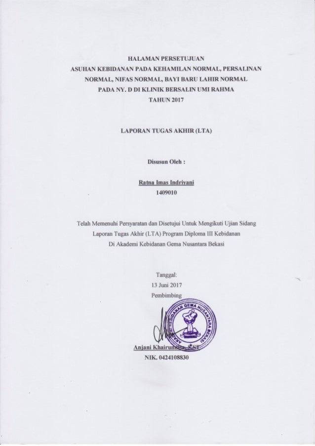 Asuhan Komprehensif Kebidanan Study Kasus