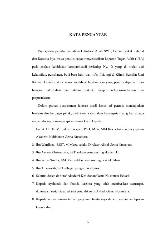 Asuhan Komprehensif Kebidanan Study Kasus