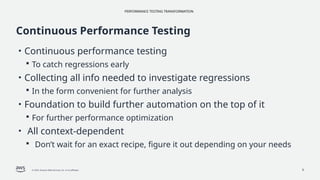 Performance Testing Transformation - LTB 2024 | PPTX