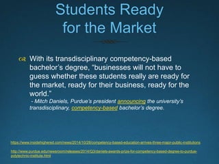 Rise of Competency-
Based Education
http://www.educause.edu/library/resources/7-things-you-should-know-about-cbe-tools
 