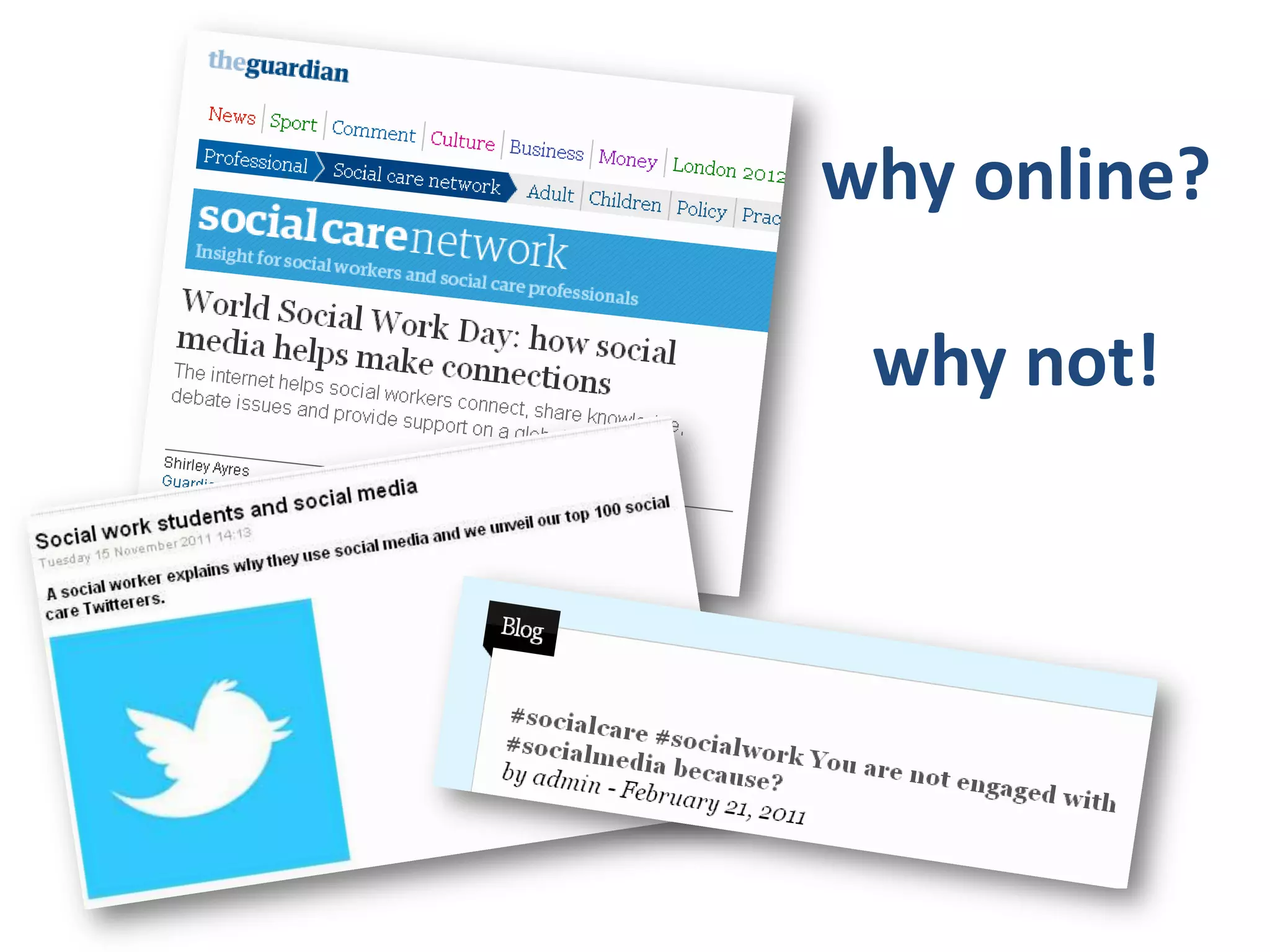 why online?

 why not!
 