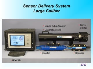 Sensor Delivery System
Large Caliber
•LP-4210™
• Crawler • Scanner
• Guide Tube Adapter
• Calibration Ring
• Barrel
Clamp
 