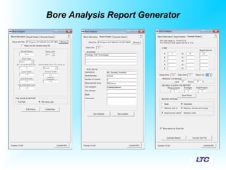 Bore Analysis Report Generator
 
