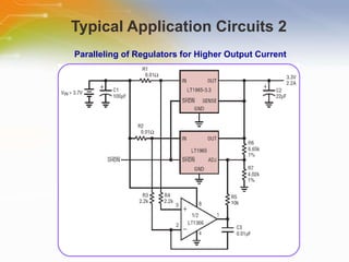Typical Application Circuits 2 Paralleling of Regulators for Higher Output Current 