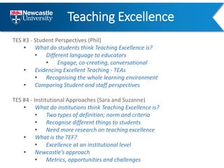 Teaching Excellence at Newcastle