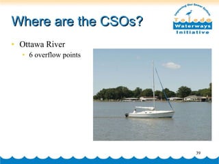 Where are the CSOs? Ottawa River 6 overflow points  