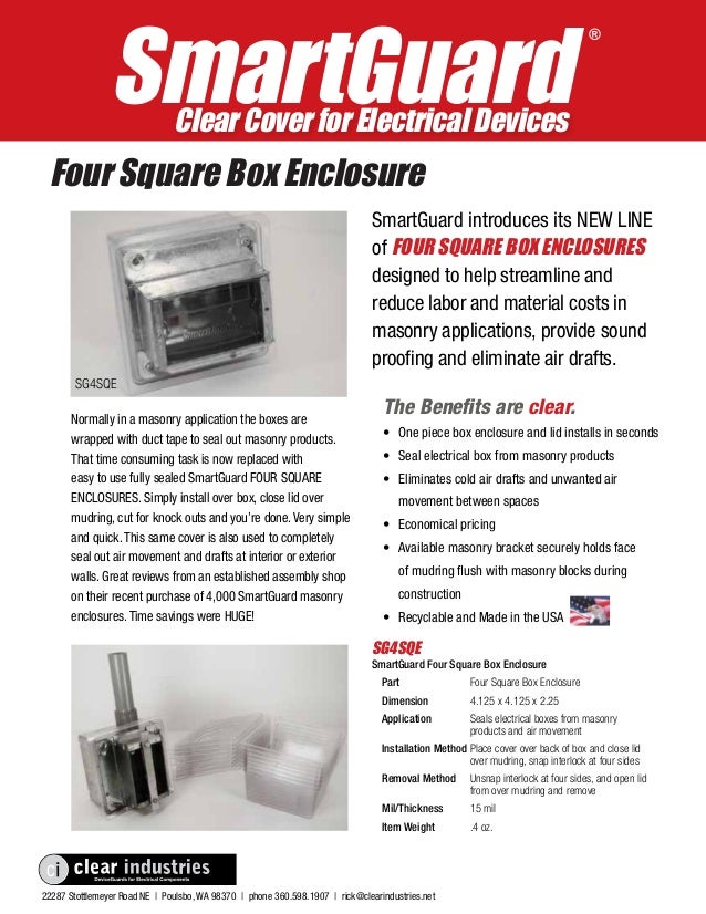 SmartGuard Clear Covers for Electrical Devices