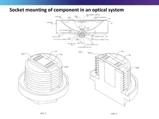 Socket mounting of component in an optical system 