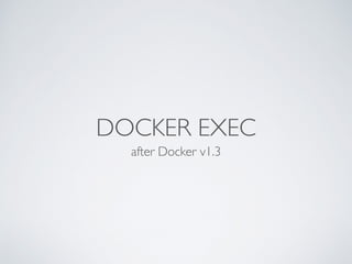 docker exec