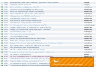 Test:
Meeting performance and customer expectations!
 