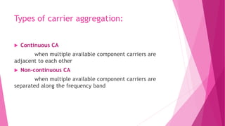 carrier aggregation for LTE | PPTX