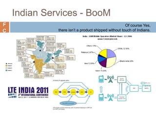 F
C
Indian Services - BooM
Of course Yes,
there isn’t a product shipped without touch of Indians.
 