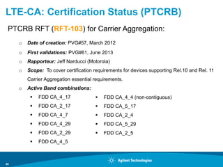 Employment Status Rft Rpt Lte advanced conformance & standards | PDF