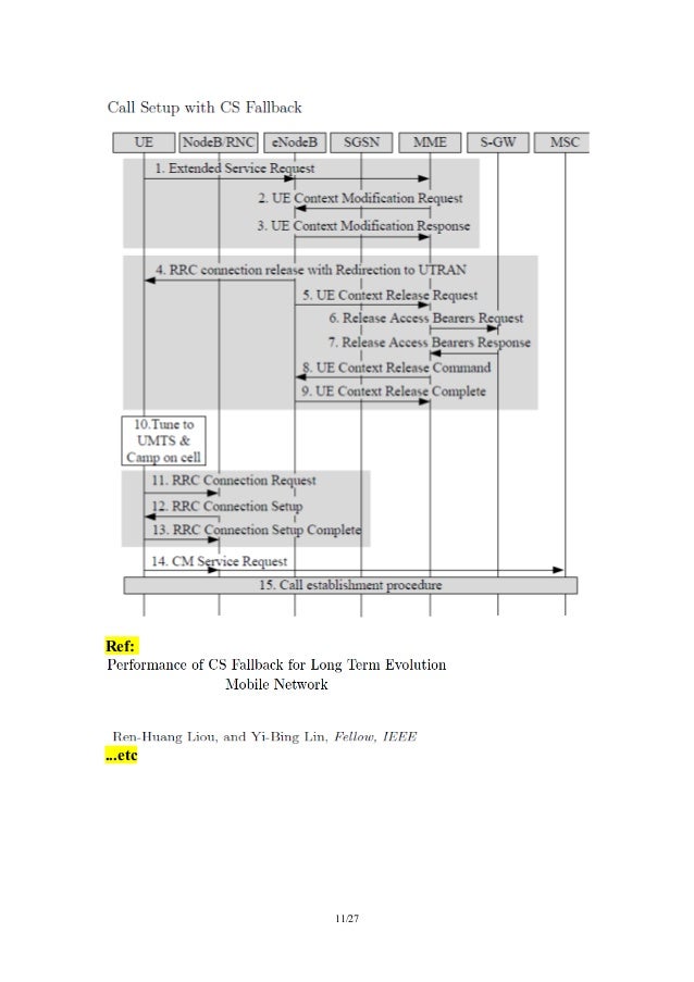 UMTS/LTE/EPC Call Flows for CSFB