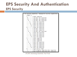 EPS Security And Authentication
EPS Security
LTE/EPC Technology Essentials- Fast Track
 