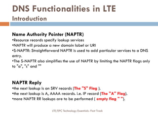 LTE EPC Technology Essentials