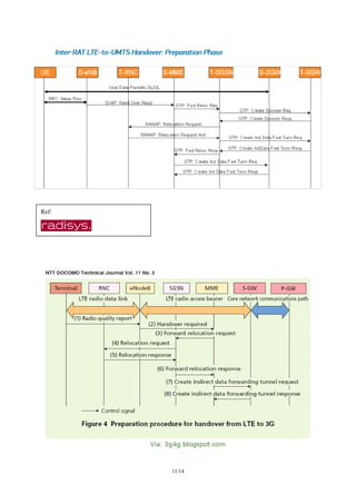 UMTS/LTE/EPC Call Flows for Handovers | PDF