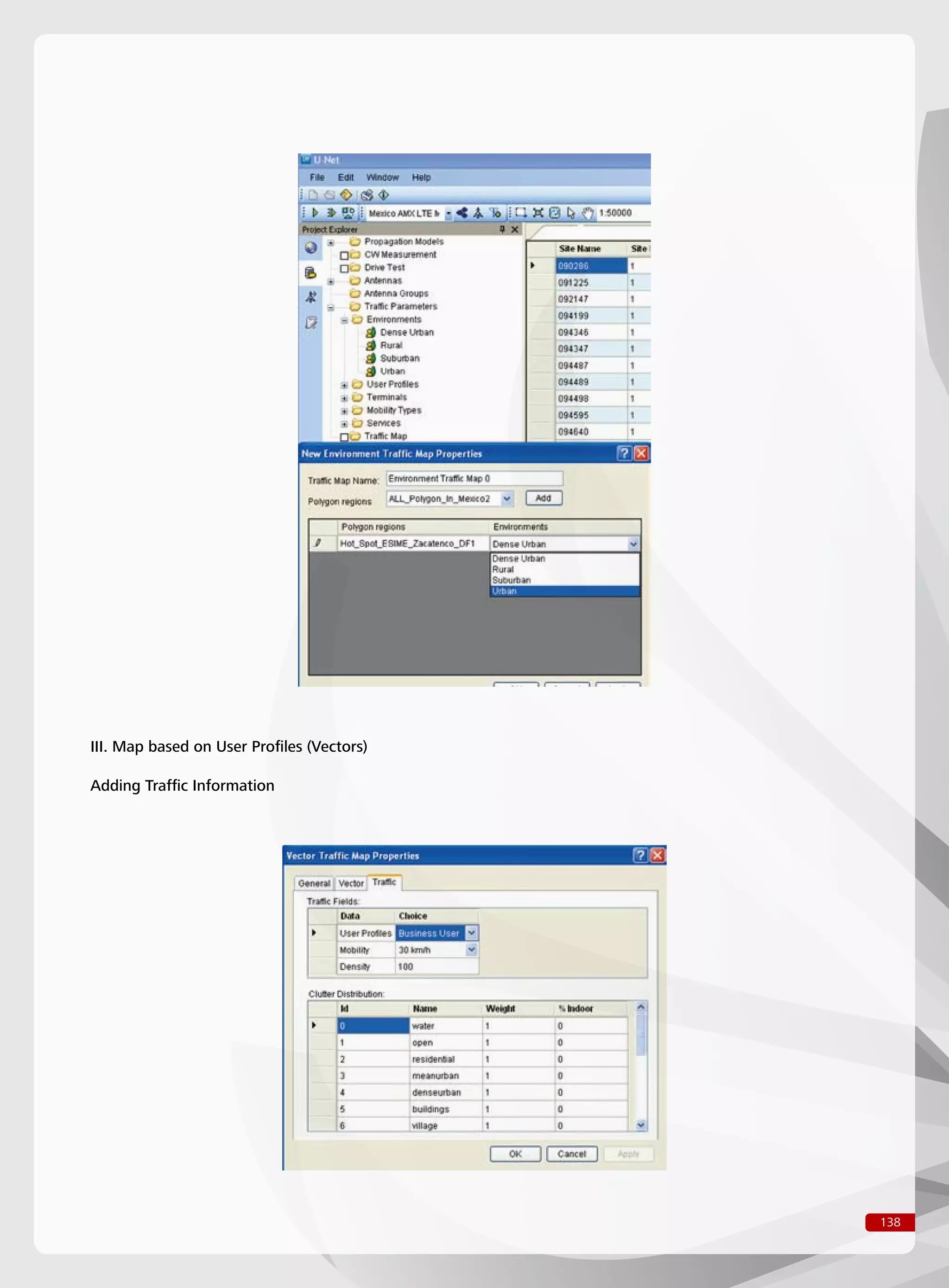 138
III. Map based on User Profiles (Vectors)
Adding Traffic Information
 
