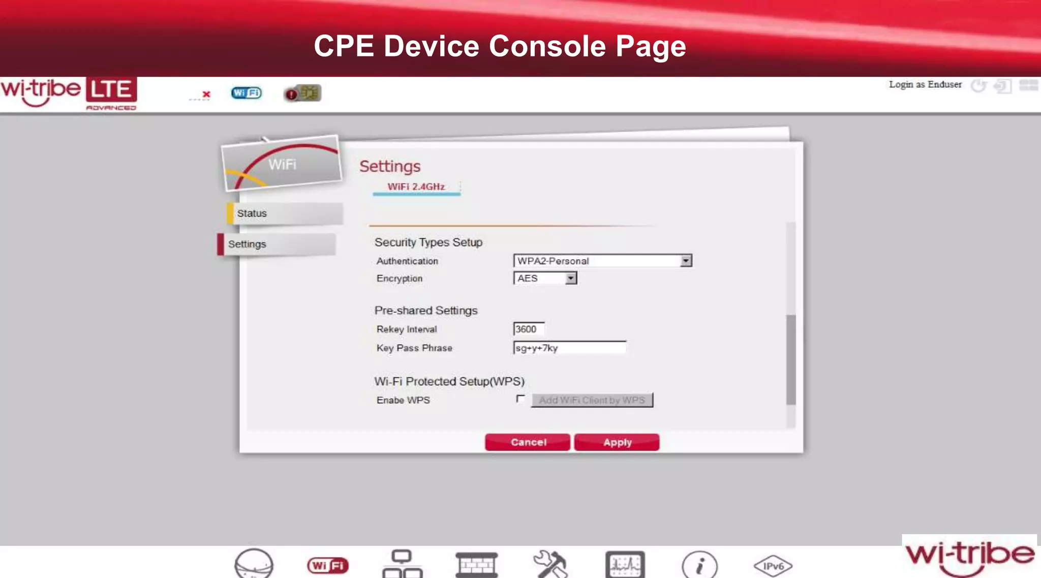 48
Proprietary & Confidential
CPE Device Console Page
 