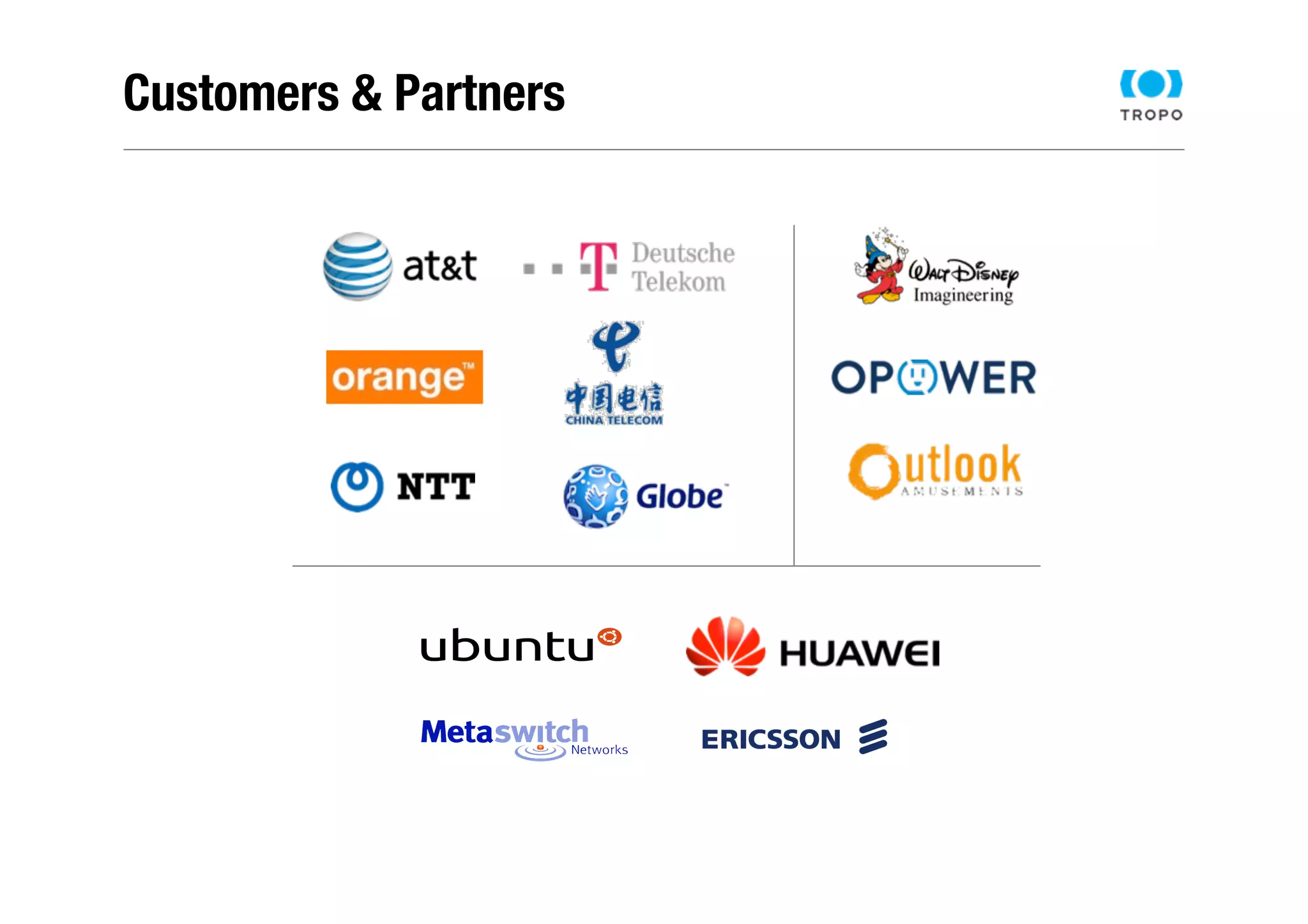 Customers & Partners! 
 