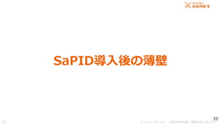 ? LIFULL Co.,Ltd. Οoܞd}ṳޤ
33
SaPIDα
33
 