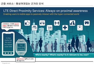 YongsLab.com
근접 서비스 : 항상켜져있는 근거리 인식
근처에있는 가게에 당신이
원했던 100 달러 미만으로
시계가 있습니다.
당신의 친구 알렉스가 근처
에 있습니다.
 