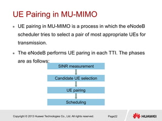 LTE eRAN6.0 MIMO Feature du fournisseur Huawei | PDF
