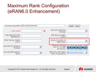 LTE eRAN6.0 MIMO Feature du fournisseur Huawei | PDF